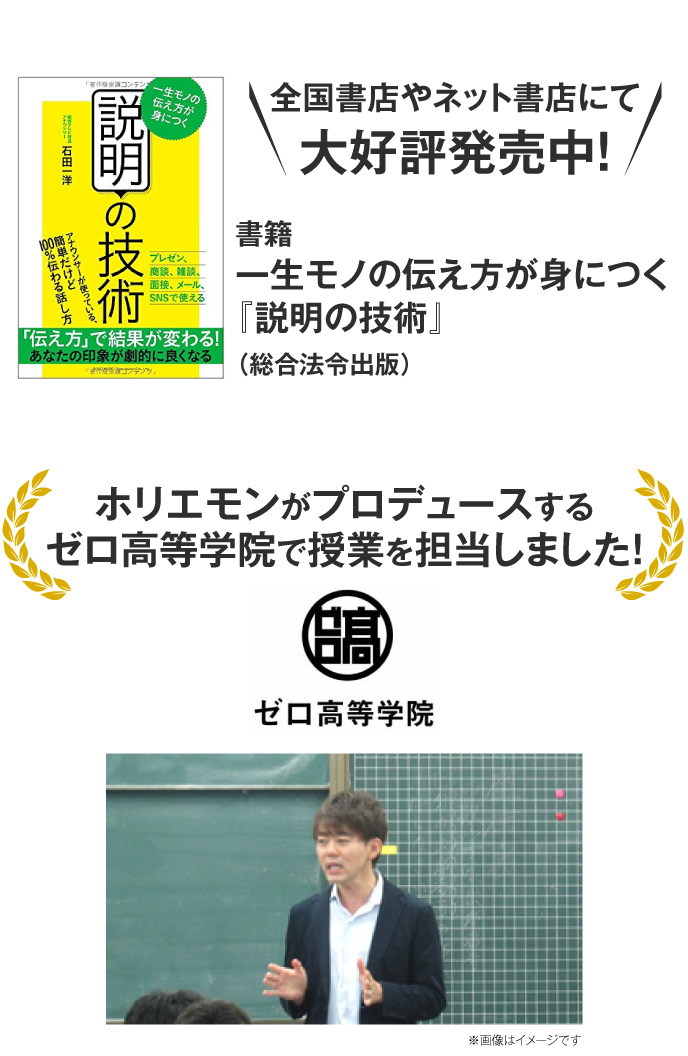 講師プロフィール 全国講師オーディション日本一位 石田一洋